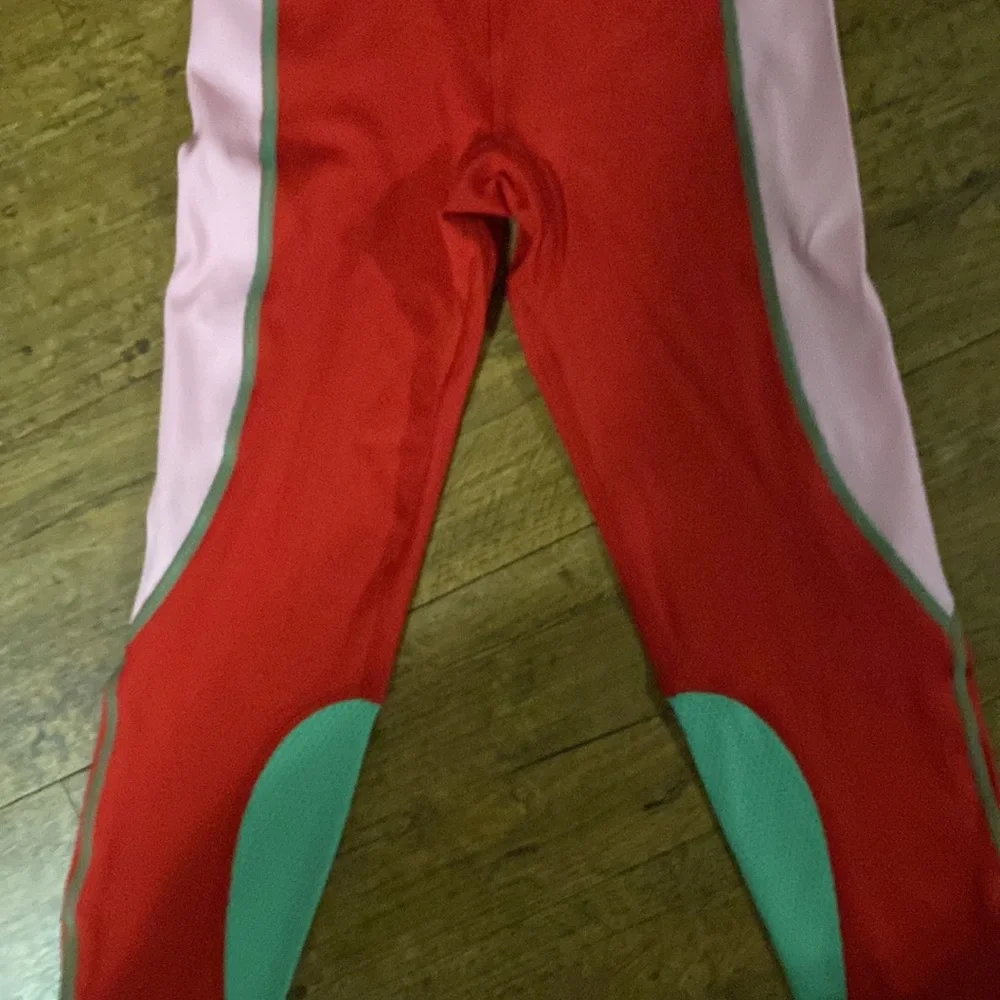 💥HOST PICK💥 NWT LACOSTE SPORT COLOUR-BLOCK SPORT LEGGING RED, PINK, GREEN - Picture 6 of 12